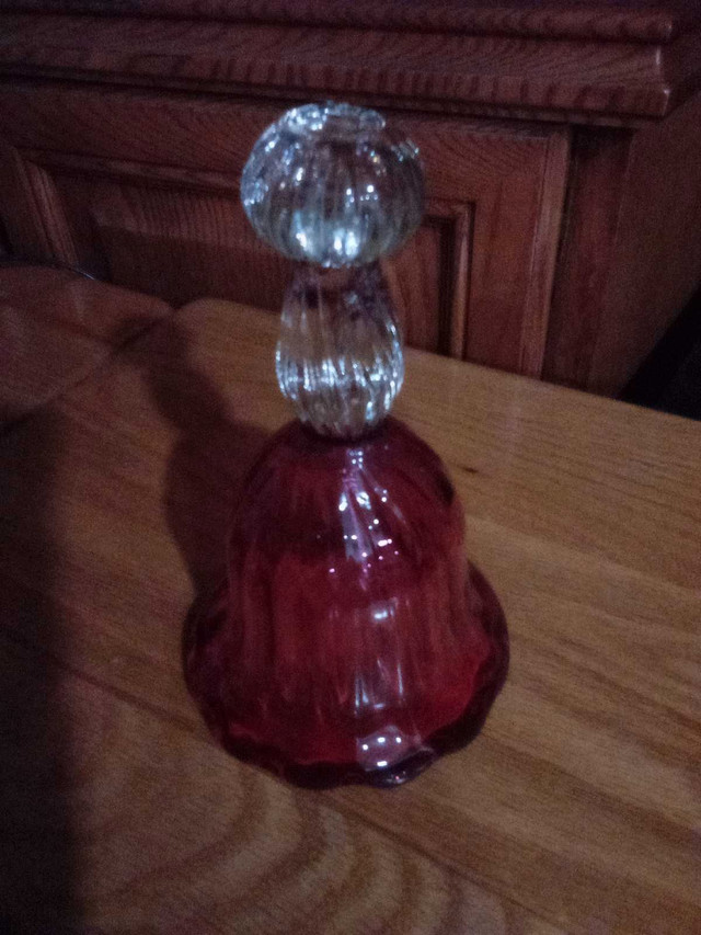 Heritage Cranberry Glass Bell - photo 5