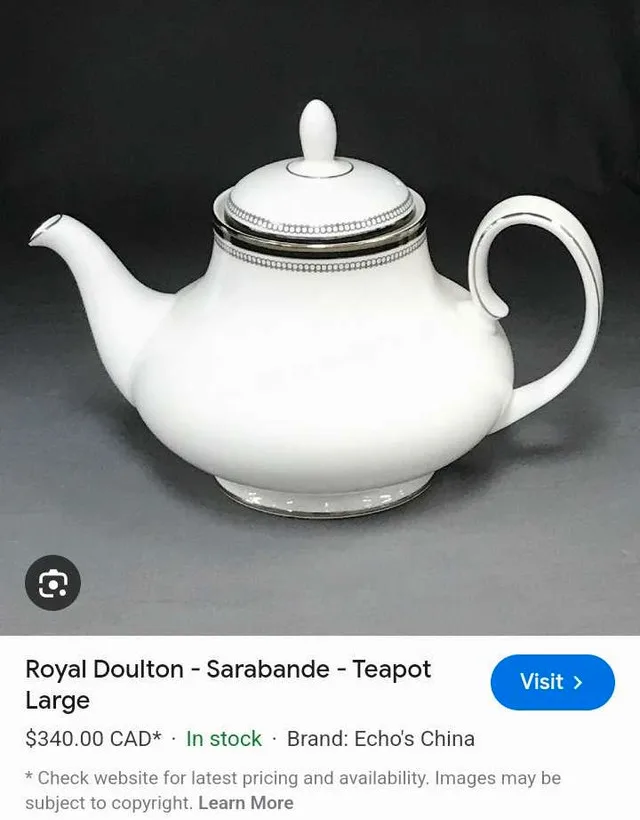 Royal Doulton Sarabande Teapot thumbnail