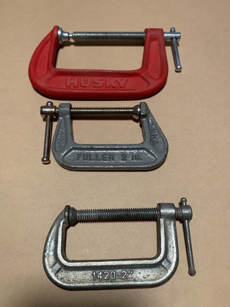 Set of 3 C-Clamps Mixed Sizes - photo 2