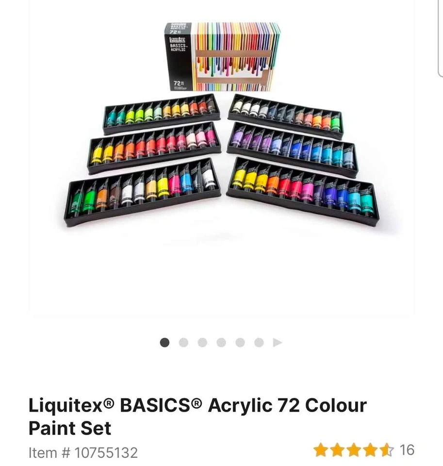 Liquitex acrylic paint set 72 colours - photo 4