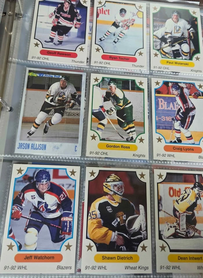 Lot of 600 assorted Nhl hockey Cards 69 sheets - photo 2
