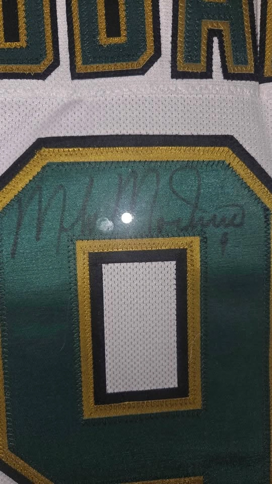 Signed Mike Modano Dallas Stars CCM Jersey w/ COA & 2 Cards - photo 2