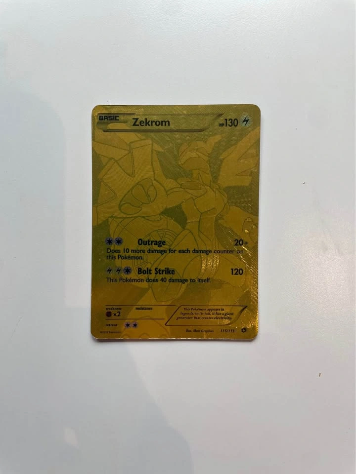 Gold Zekrom 115/113 Secret Rare