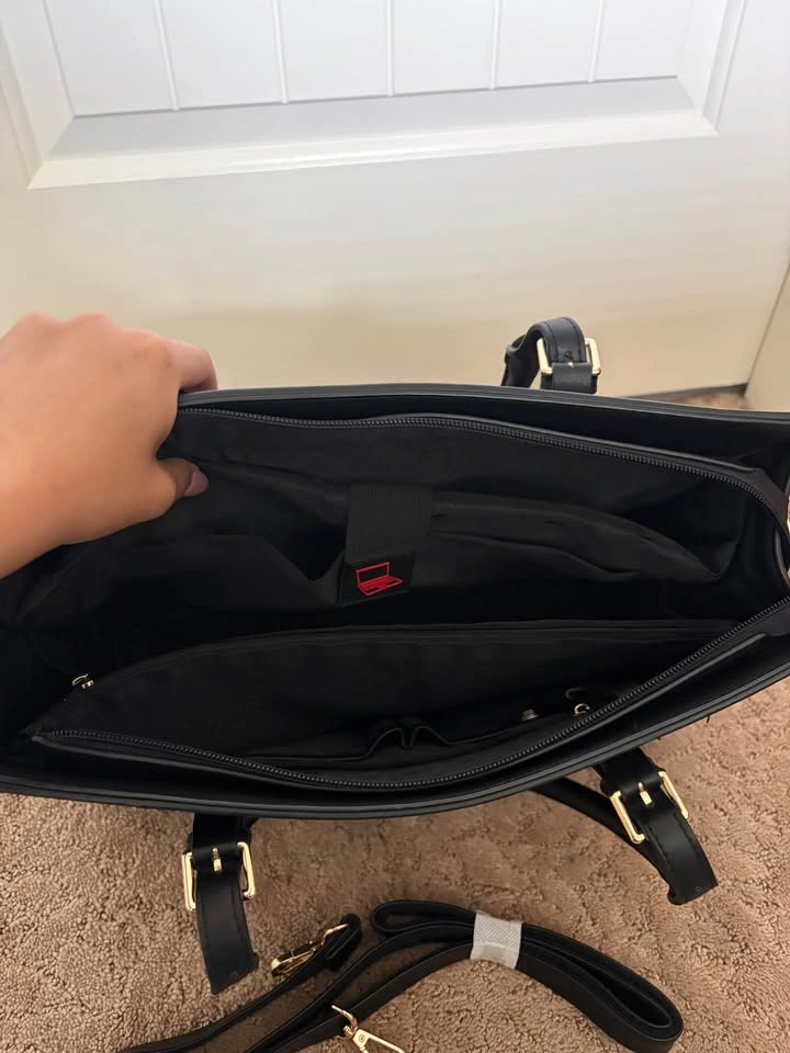 Black Leather Tote Bag/Purse - photo 4