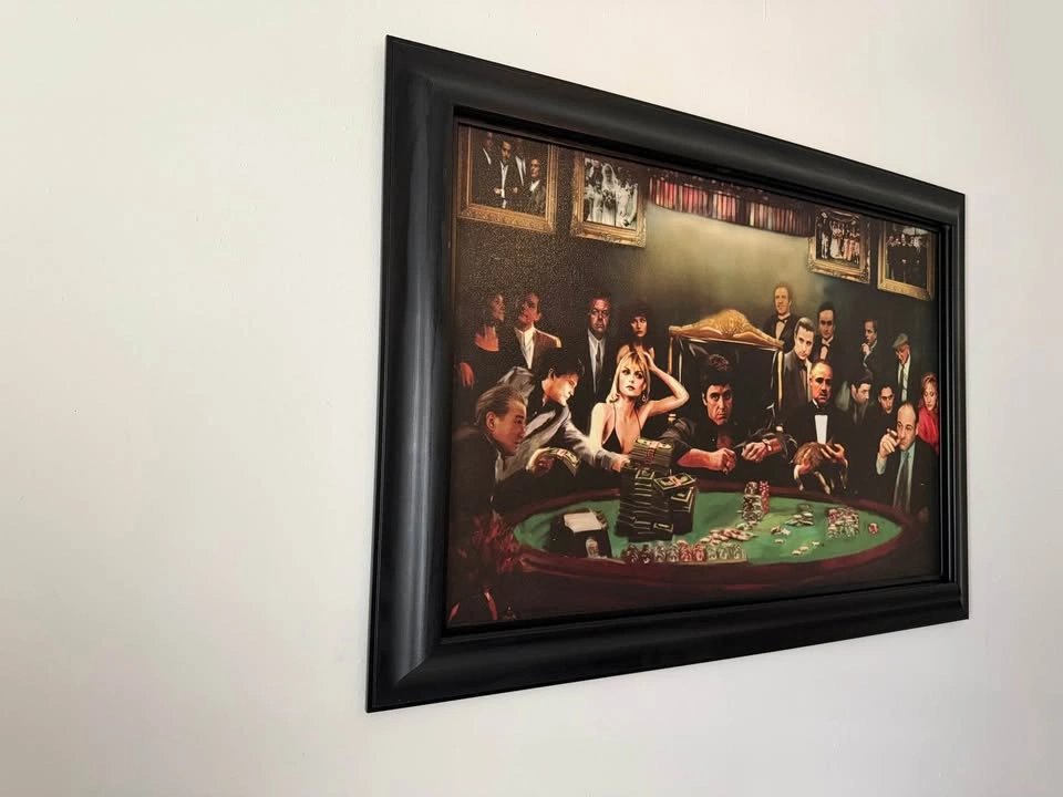 Large Framed Iconic Movie Mobster Portrait - photo 2