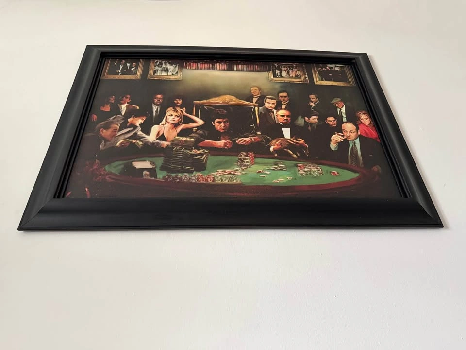 Large Framed Iconic Movie Mobster Portrait - photo 3