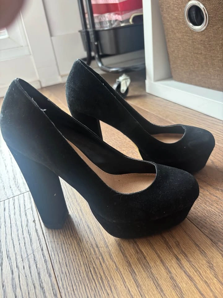 Steve Madden Betty black platform chunky heels - photo 5