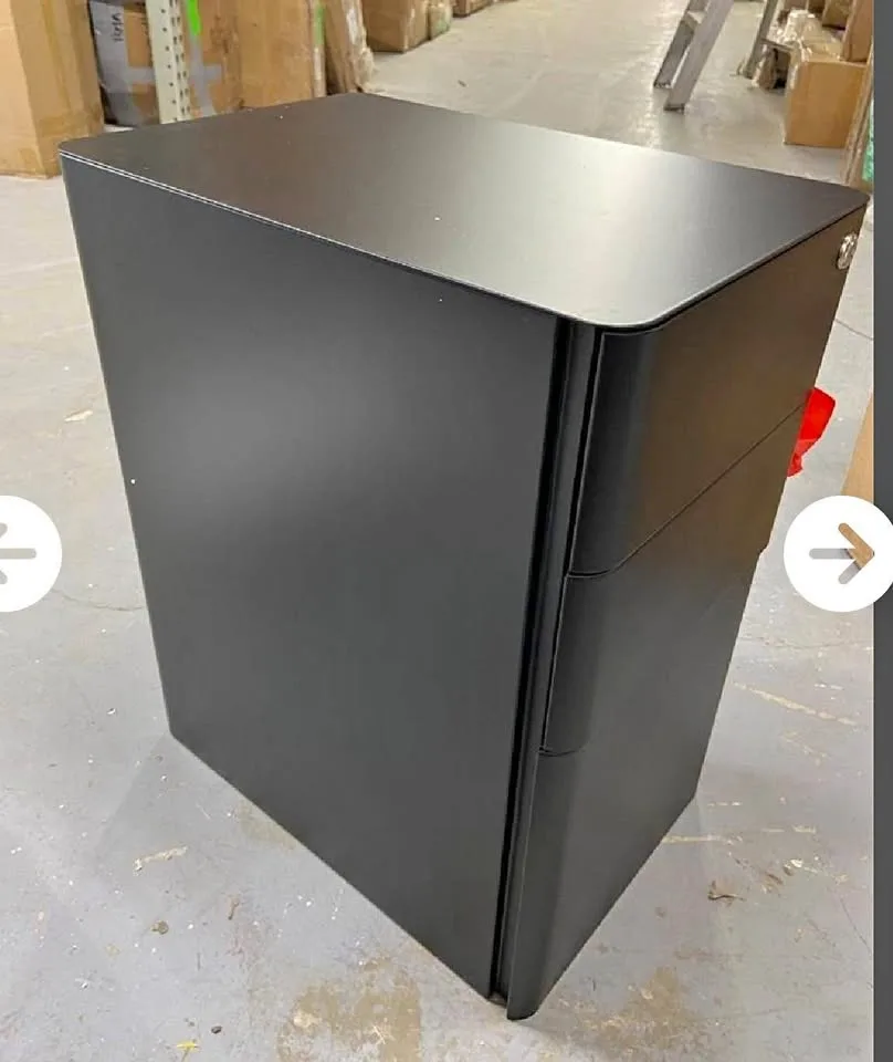 New DEVAISE Slim 3-Drawer File Cabinet - Black thumbnail