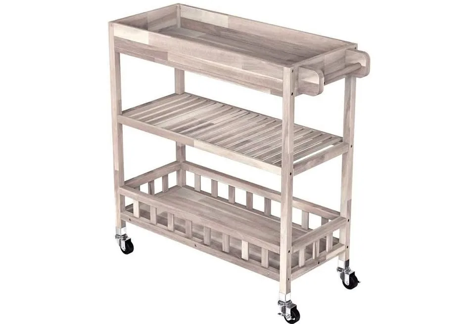 HOLGER TURBO Kitchen Wooden Trolley - New in Box thumbnail
