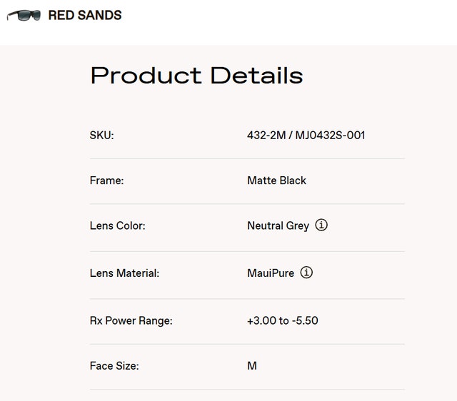 Maui Jim Red Sands Matte Black Frame - Neutral Grey Polarized - photo 3