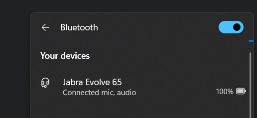 Jabra Evolve 65 MS Stereo Bluetooth Headset ONLY - photo 2