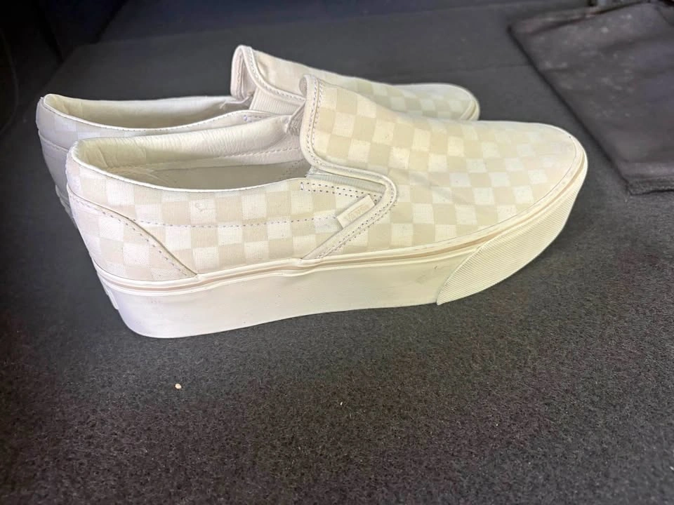 Vans Classic Slip-On Stackform Platform Checkerboard – Men’s Siz