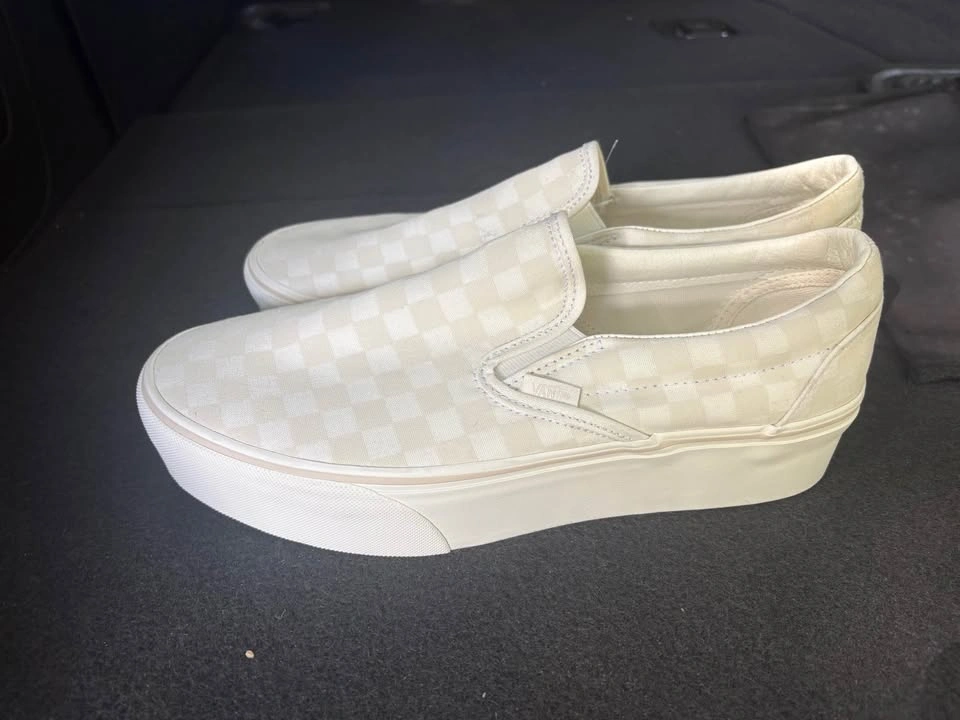 Vans Classic Slip-On Stackform Platform Checkerboard – Men’s Siz - photo 2