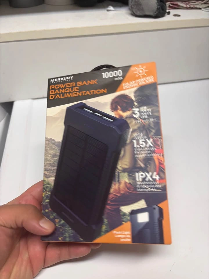 BNIB Merkury 10,000mAh Solar Power Bank – Unopened Unused - photo 2