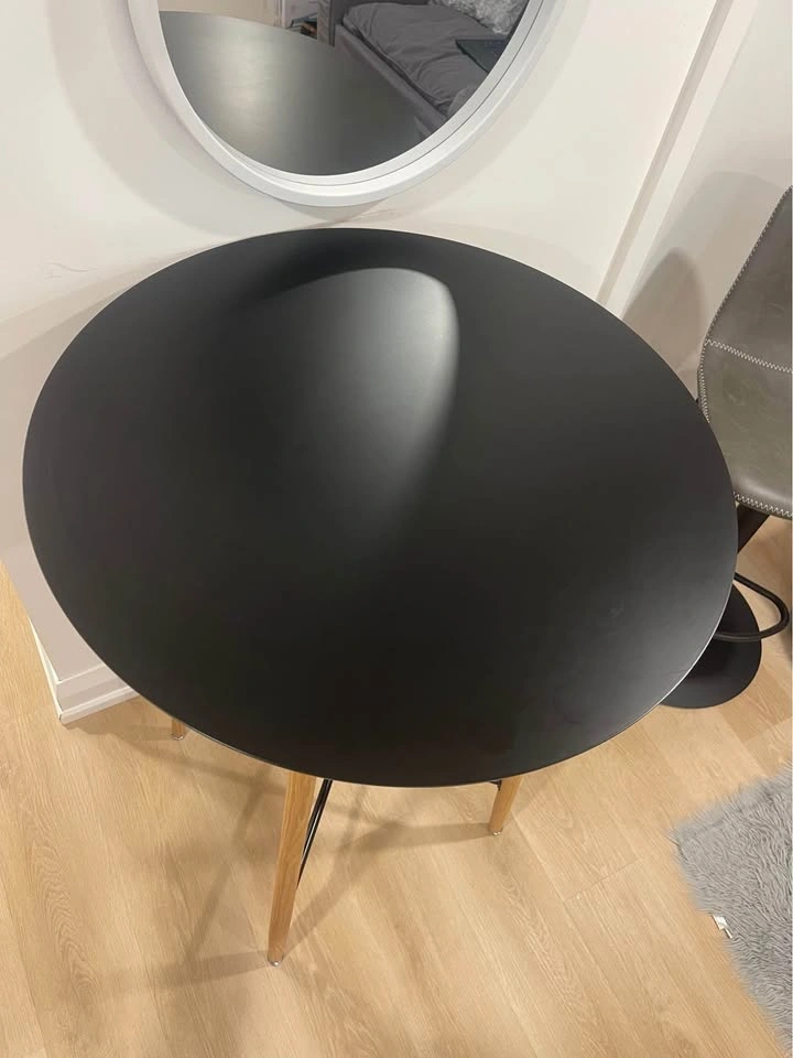 Round Black Bar Table - photo 2
