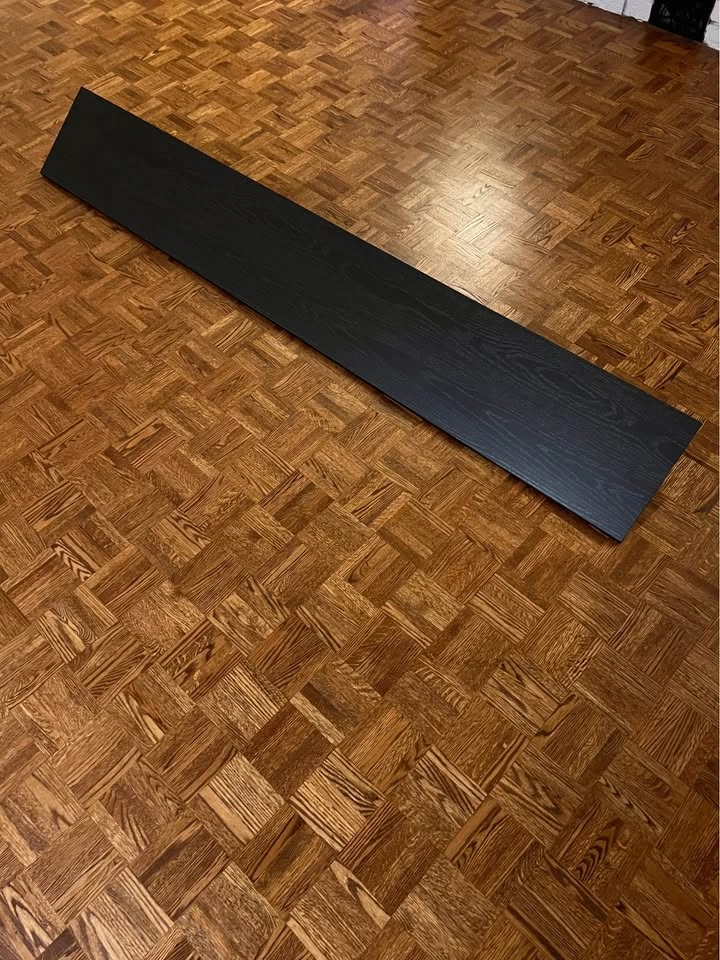 Black shelf with brackets - photo 5