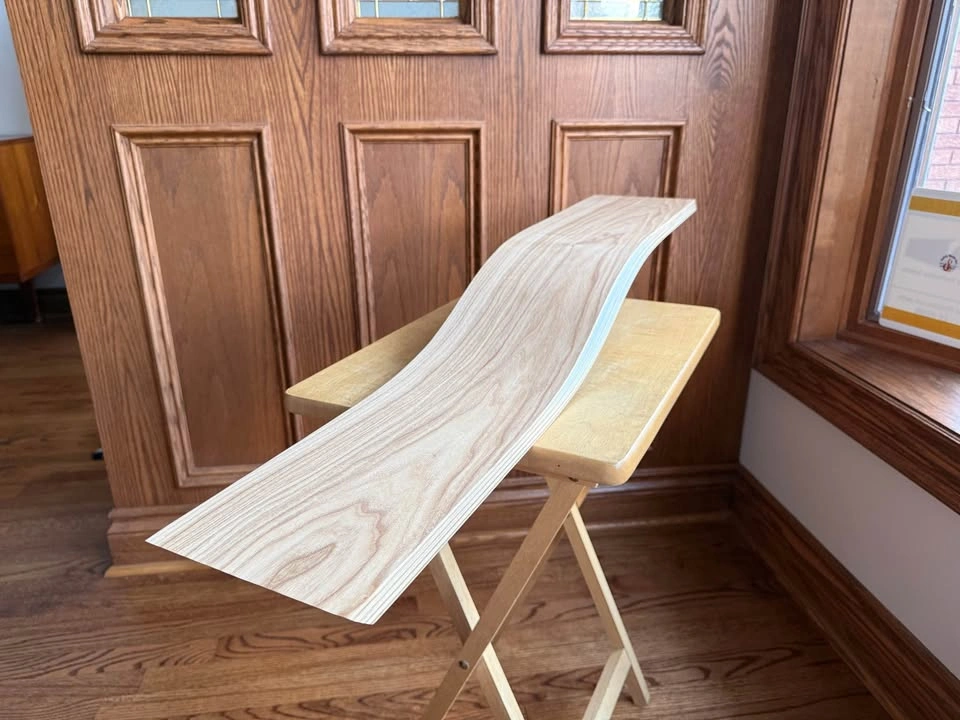 Floating Wave Shelf, Wood Wall Shelf Curved - photo 2