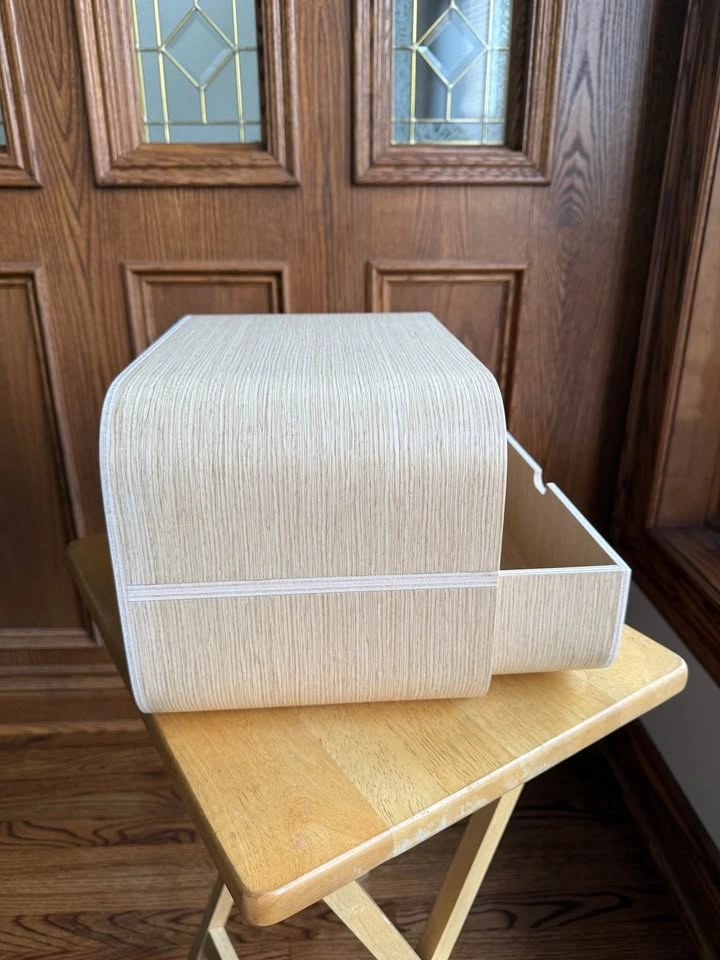 Floating Nightstand with Drawer, Minimalist Wall Mounted Oak - photo 2