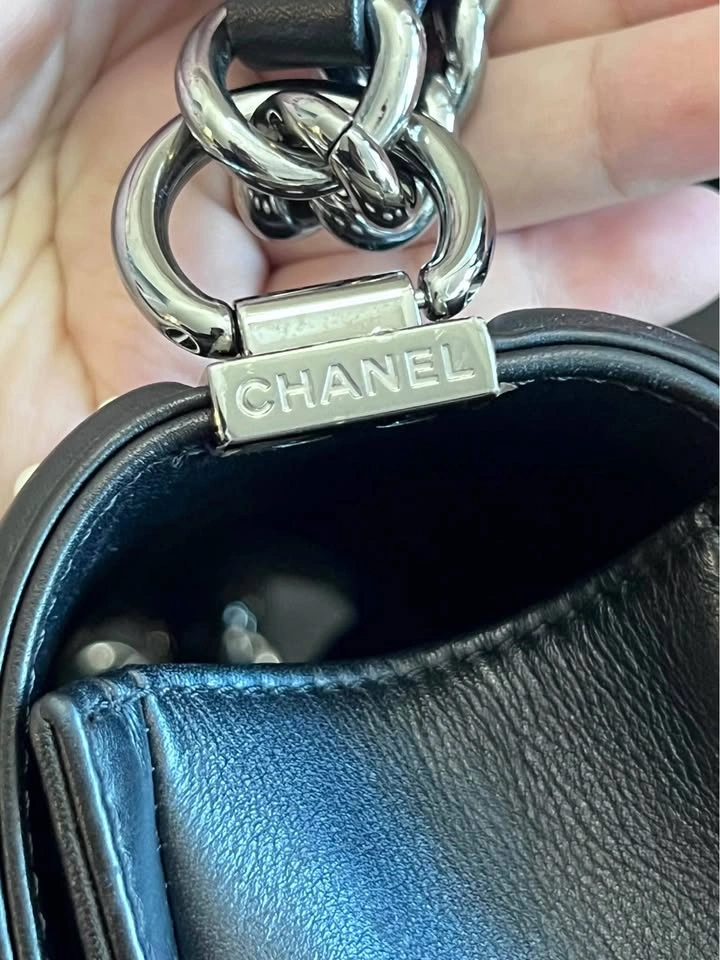 Authentic Chanel Leboy Bag with Pearl Trim - photo 5
