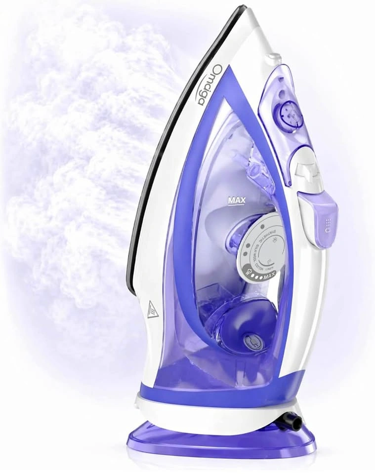 Omaiga Corded & Cordless Steam Iron — Model OM-951RV — New
