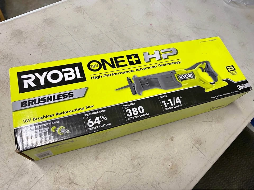 Ryobi 18V ONE+ HP brushless reciprocating saw tool only New in b