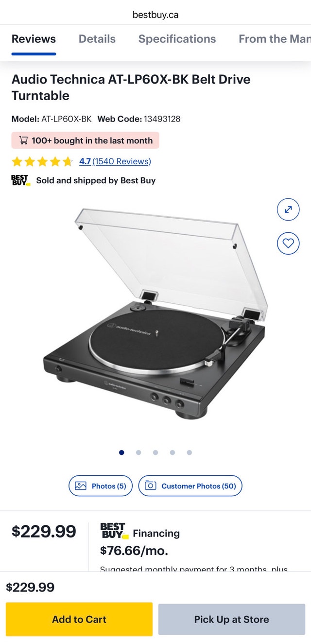 Audio-Technica AT-LP60X Turntable - photo 2