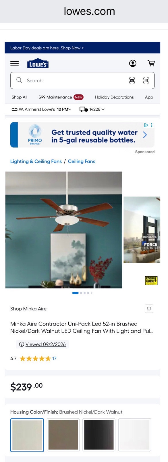 Minka Aire Contractor Uni-Pack LED Ceiling Fan