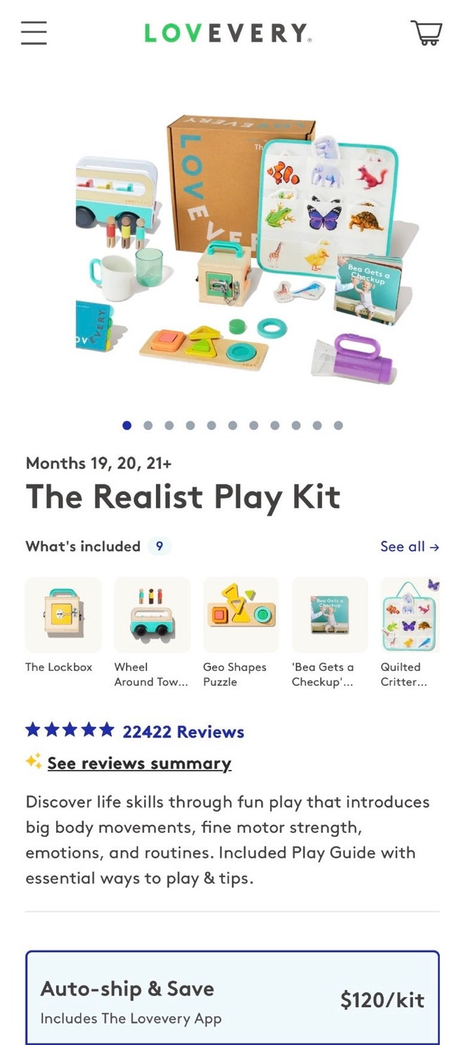 Lovevery The Realist Play Kit - photo 2