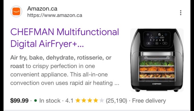 Chefman Multifunctional Digital Air Fryer