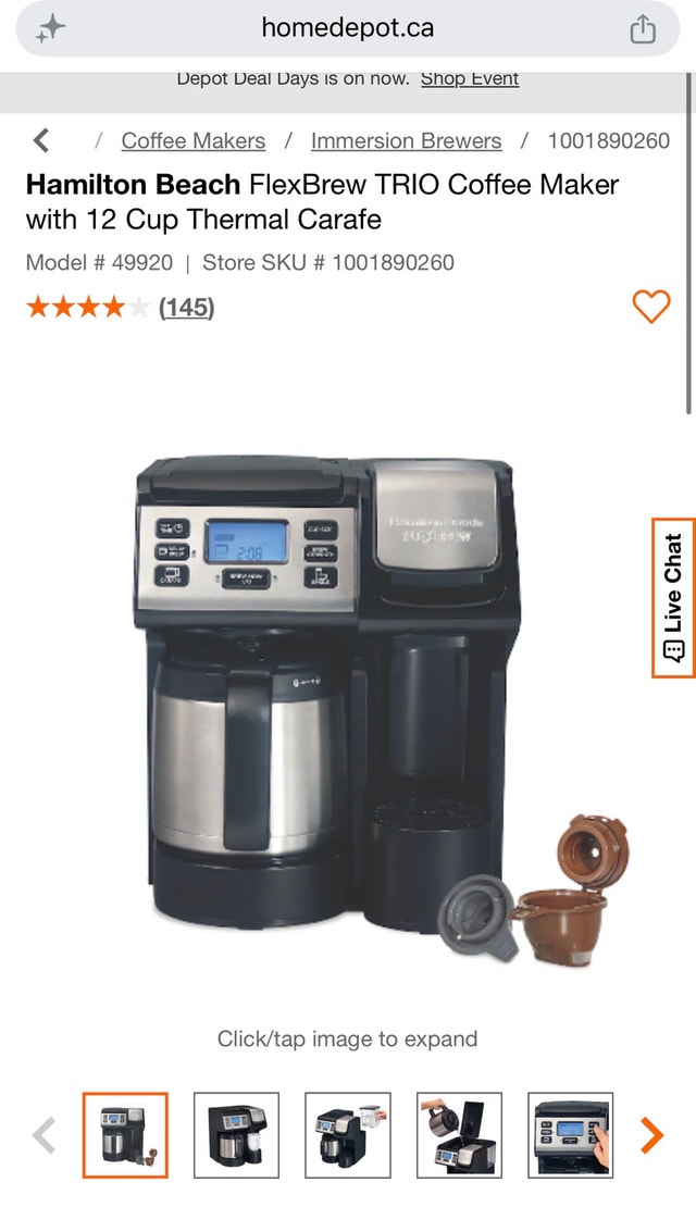Hamilton Beach FlexBrew TRIO Coffee Maker
