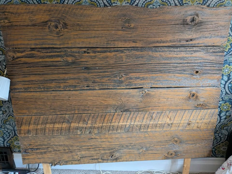 Handmade Reclaimed Wood Queen/Double Headboard – Rustic Solid Wo - photo 2