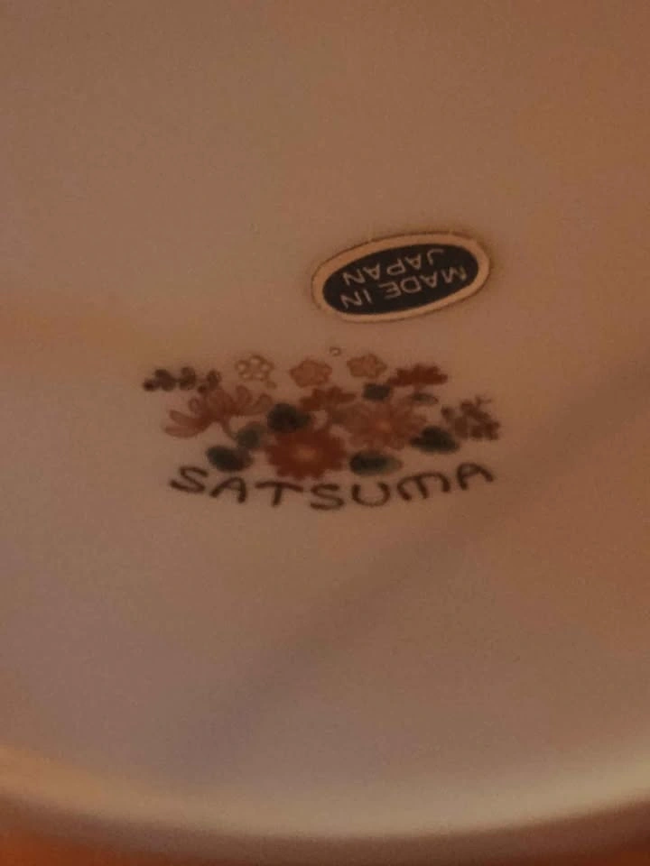 Vintage 1970s Japanese Satsuma Moriage Plate - photo 5