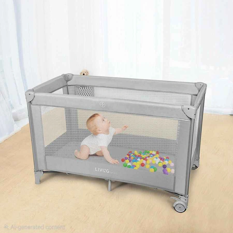 LIVING basics Portable Baby Playpen