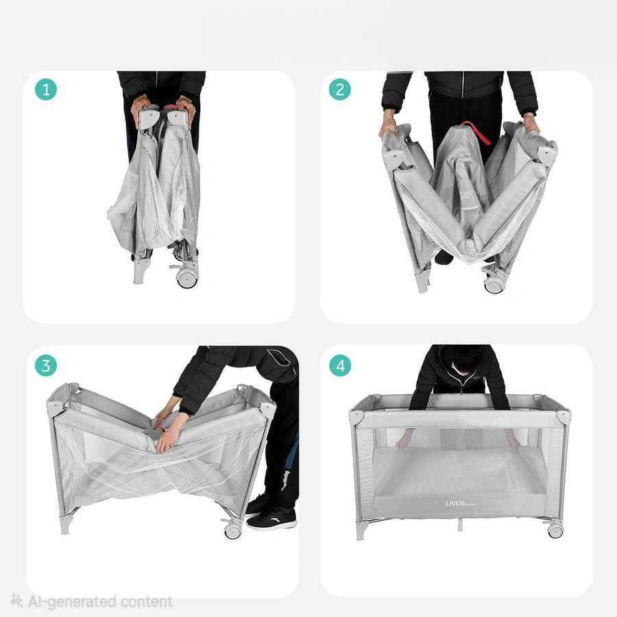 LIVING basics Portable Baby Playpen - photo 3