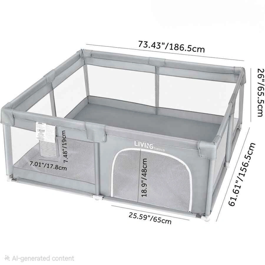 LIVINGbasics Baby Playpen 73''x61' - photo 2