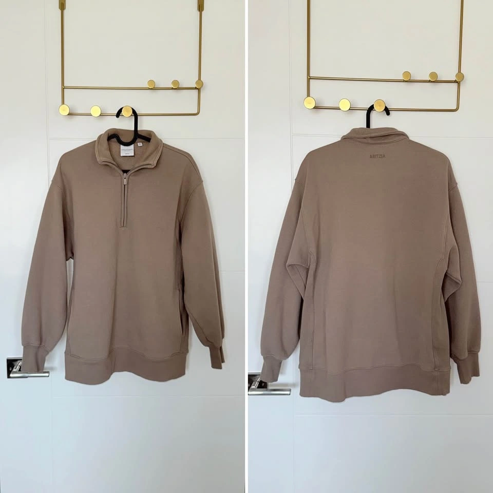ARITZIA | Cozy Sweatfleece 1/2 Zip & Mega Cargo Sweatpant Set - photo 4