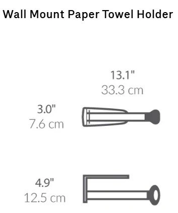Simplehuman® Quick Load Paper Towel Roll Holder, Brushed Stainle - photo 5