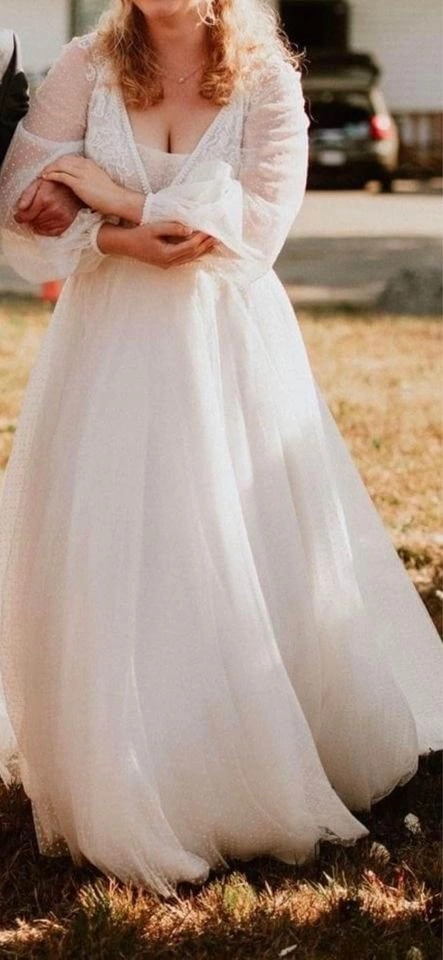 Boho Polka Dot wedding dress - photo 2