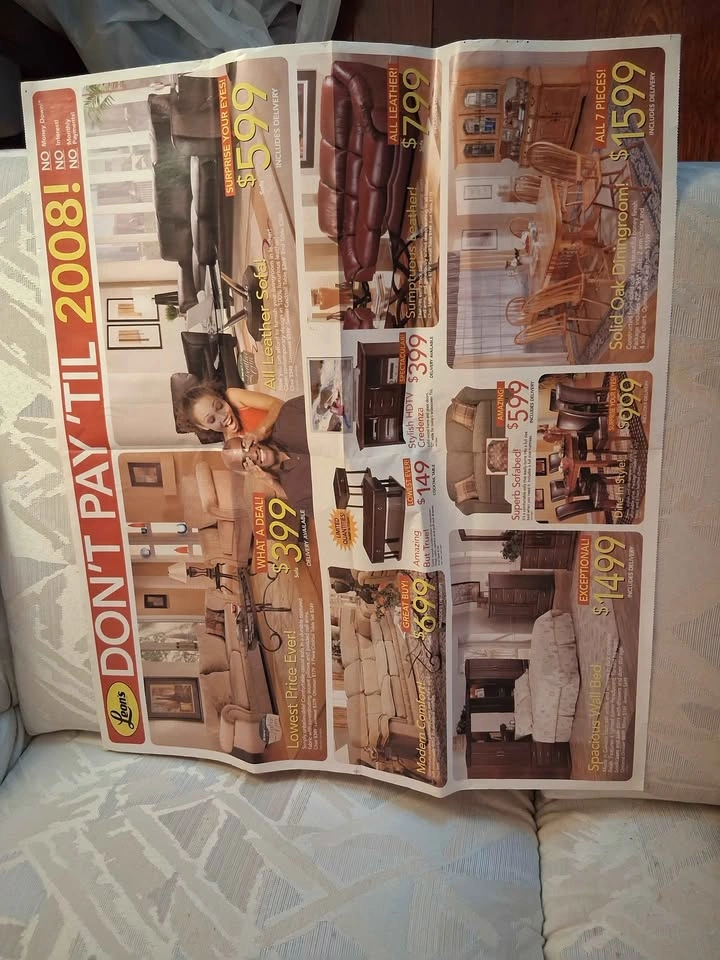 Collectible 2007 Leon's Furniture Print Ad Flyer - photo 2