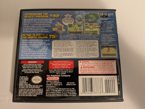 Nintendo DS Pokémon Mystery Dungeon Blue Rescue Team CIB TESTED - photo 2