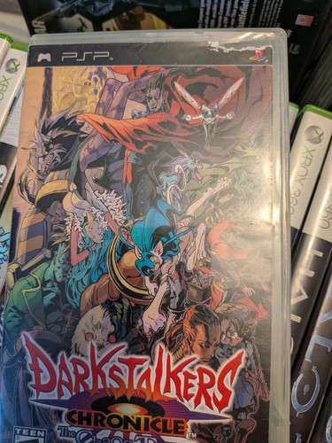 Sony PSP Game Bundle Lot of 5 Darkstalkers Naruto WWE 2007 Sypho - photo 2