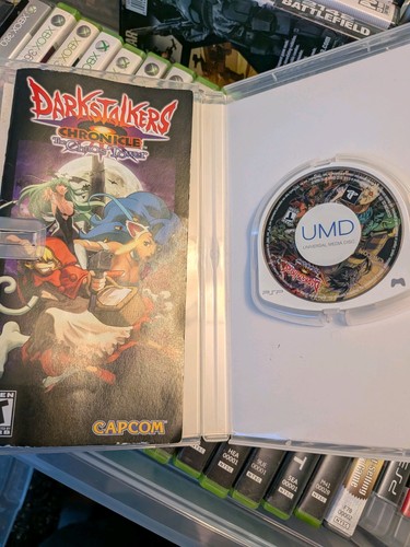 Sony PSP Game Bundle Lot of 5 Darkstalkers Naruto WWE 2007 Sypho - photo 4