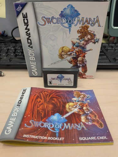Sword of Mana - Nintendo Game Boy Advance GBA - BOX, GAME AND MA