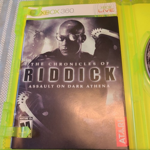 Chronicles of Riddick Assault on Dark Athena Xbox 360 CASE & MAN - photo 2