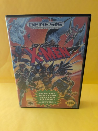 X-Men (Sega Genesis, 1993) Complete W/ Manual. No Poster. Tested