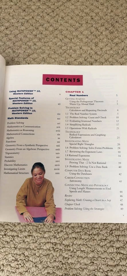 MathPower 10 Western Edition Textbook and Workbook - photo 2