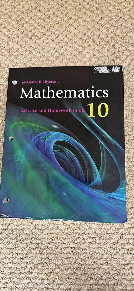 Mathematics 10 Exercise and Homework Book McGraw-Hill Ryerson