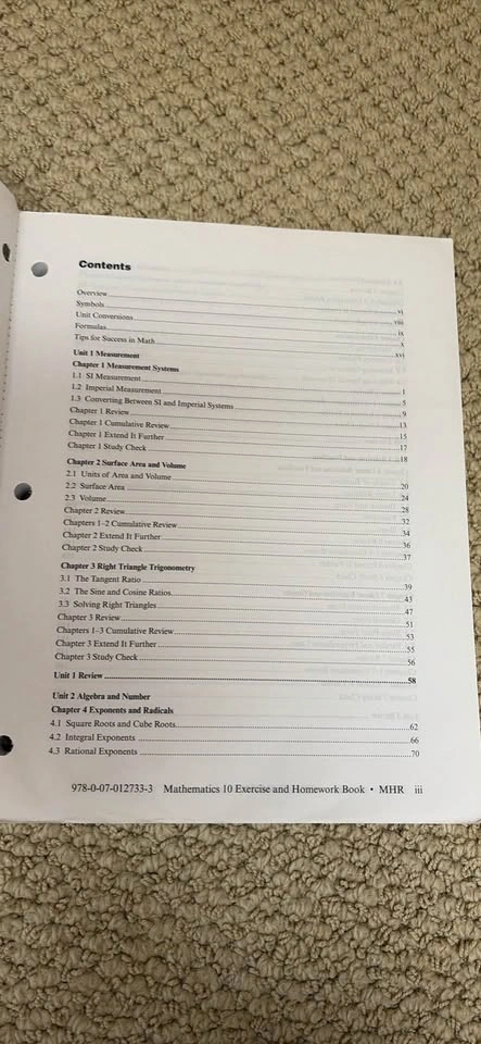 Mathematics 10 Exercise and Homework Book McGraw-Hill Ryerson - photo 2