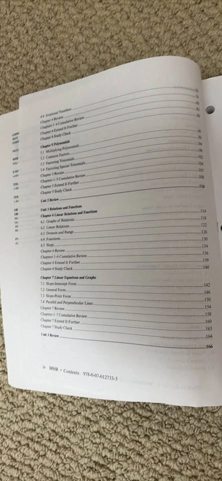 Mathematics 10 Exercise and Homework Book McGraw-Hill Ryerson - photo 3