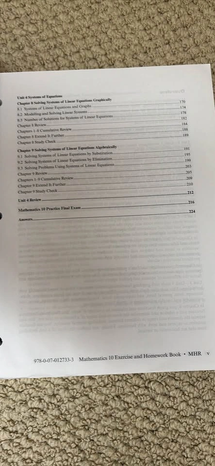 Mathematics 10 Exercise and Homework Book McGraw-Hill Ryerson - photo 4